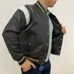 Куртка мужская кожаная Givenchy Артикул LUX-22313. Вид 4