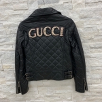 Куртка женская кожаная Gucci Артикул LUX-16123. Вид 2