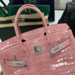 Сумка женская BIRKIN CROC Hermes Артикул LUX-15318. Вид 4