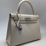  Сумка женская Hermes Kelly 28 cm,Epsom Color Craie Hermes Артикул LUX-37280. Вид 2