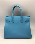 Сумка женская Birkin 30 cm, Bleu du nord Epsom  Hermes Артикул LUX-37979. Вид 2