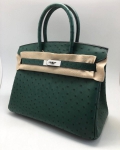  Сумка женская BIRKIN Ostrich GHW, 30 cm Hermes Артикул LUX-39956. Вид 2
