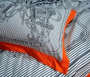 Комплект постельного белья Hermes Артикул LUX-40127. Вид 4