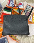 Сумка женская BIRKIN Ostrich GHW, 30 cm Hermes Артикул LUX-41413. Вид 3