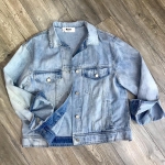 Куртка женская джинсовая MSGM  Артикул LUX-13901. Вид 1