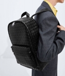 Рюкзак из кожи Intrecciato Bottega Veneta Артикул LUX-137908. Вид 1