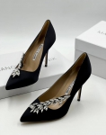 Атласные туфли-лодочки Manolo Blahnik Артикул LUX-82535. Вид 1