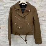 Куртка женская кожаная Yves Saint Laurent Артикул LUX-18541. Вид 1