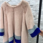 Пончо меховое  Артикул LUX-26760. Вид 2