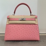 Сумка женская Kelly Ostrich, 28 cm  Hermes Артикул LUX-30417. Вид 1