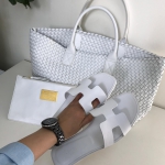 Шлёпки  Hermes Артикул LUX-11833. Вид 1