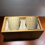 Набор из 2-х стаканов в деревянной коробке Hermes Артикул LUX-22162. Вид 1