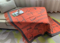 Плед Hermes Артикул LUX-22130. Вид 1