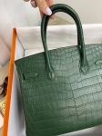 Сумка женская Birkin, 30 cm Crocodile Niloticus Mat Hermes Артикул LUX-84343. Вид 6