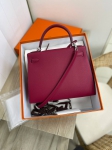 Сумка женская Kelly 28, PHW Hermes Артикул LUX-88952. Вид 3