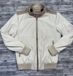 Бомбер со вставками из натуральной замши Kiton Артикул LUX-89451. Вид 1