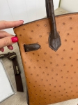 Сумка женская  Birkin Ostrich GHW, 30 cm, GHW Hermes Артикул LUX-90304. Вид 7