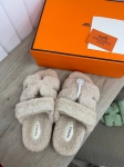 Меховые тапочки Hermes Артикул LUX-93251. Вид 1