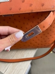 Сумка женская  Kelly, 32 cm Ostrich PHW Hermes Артикул LUX-93731. Вид 5