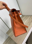 Сумка женская  Kelly, 32 cm Ostrich PHW Hermes Артикул LUX-93731. Вид 9