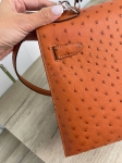 Сумка женская  Kelly, 32 cm Ostrich PHW Hermes Артикул LUX-93731. Вид 3