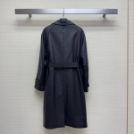 Кожаный плащ  Prada Артикул LUX-95627. Вид 4