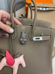Сумка женская  Birkin , 25, Swift, PHW  Etoupe color Hermes Артикул LUX-102485. Вид 2