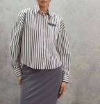 Шелковая рубашка Brunello Cucinelli Артикул LUX-103008. Вид 1