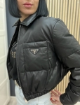 Кожаная куртка Prada Артикул LUX-98532. Вид 2