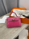 Сумка женская Kelly mini Crocodile Alligator Lisse Hermes Артикул LUX-103711. Вид 2
