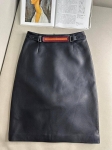 Кожаная юбка  Hermes Артикул LUX-104132. Вид 1