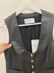 Кожаный жилет  Celine Артикул LUX-93280. Вид 3