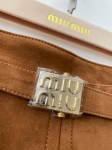 Замшевая юбка Miu Miu Артикул LUX-110331. Вид 2