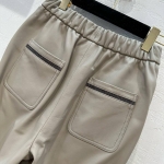 Кожаные брюки Brunello Cucinelli Артикул LUX-111280. Вид 2