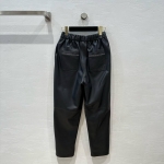 Кожаные брюки Brunello Cucinelli Артикул LUX-111279. Вид 2