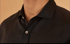 Льняная рубашка  Артикул LUX-113807. Вид 3