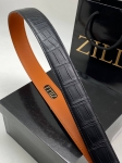 Ремень  из натуральной кожи крокодила  Zilli Артикул LUX-115236. Вид 4