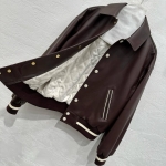 Кожаный бомбер Celine Артикул LUX-115894. Вид 4