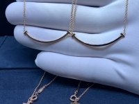 Подвеска  коллекция Smile из розового золота, размер small Tiffany&Co Артикул LUX-116360. Вид 4