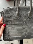 Сумка женская Birkin, 25, PHW Crocodile Porosus Hermes Артикул LUX-116922. Вид 3
