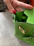 Сумка женская Birkin, 25, PHW Crocodile Porosus Hermes Артикул LUX-116920. Вид 4