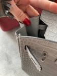 Сумка женская Birkin, 25, PHW Crocodile Porosus Hermes Артикул LUX-116921. Вид 3