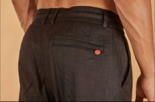 Льняные брюки  Kiton Артикул LUX-117219. Вид 5