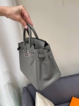 Сумка женская  Birkin, 25, PHW Swift leather  Hermes Артикул LUX-120691. Вид 3
