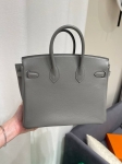Сумка женская  Birkin, 25, PHW Swift leather  Hermes Артикул LUX-120691. Вид 4