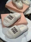Меховые тапочки  Miu Miu Артикул LUX-121161. Вид 1