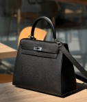 Сумка женская   Kelly, 25, PHW Epsom leather Hermes Артикул LUX-122359. Вид 3