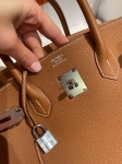 Сумка женская  Birkin, 35 PHW Hermes Артикул LUX-122498. Вид 4