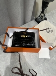 Сумка женская Kelly Pochette Crocodile Alligator Lisse Hermes Артикул LUX-123835. Вид 4