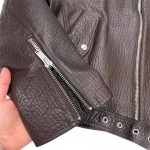 Куртка кожаная  Yves Saint Laurent Артикул LUX-124997. Вид 3